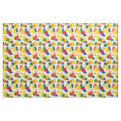Gekleurde heuvels - wit stof (Yard (91,4 cm))
