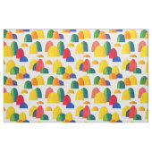 Gekleurde heuvels - wit stof (Fat Quarter)