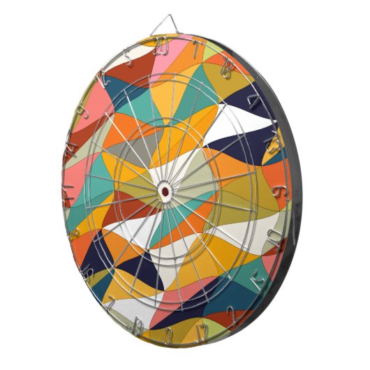 gekleurde hoek dartbord (Voorkant Rechts)