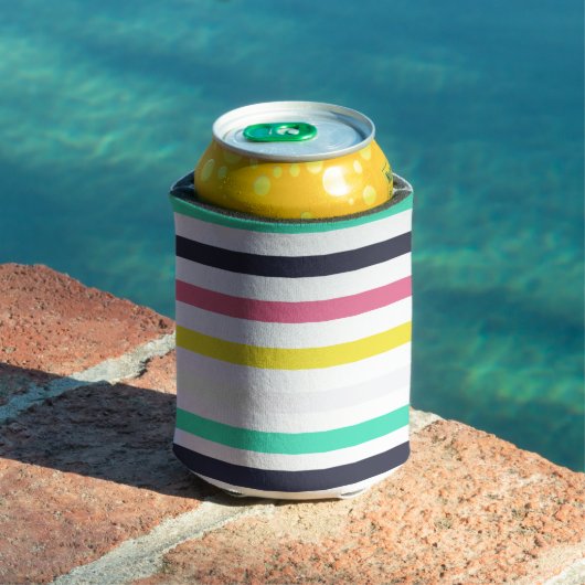 Gekleurde horizontale strepen blikjeskoeler (Insitu Zwembad)