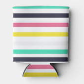 Gekleurde horizontale strepen blikjeskoeler (Voorkant)