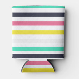 Gekleurde horizontale strepen blikjeskoeler