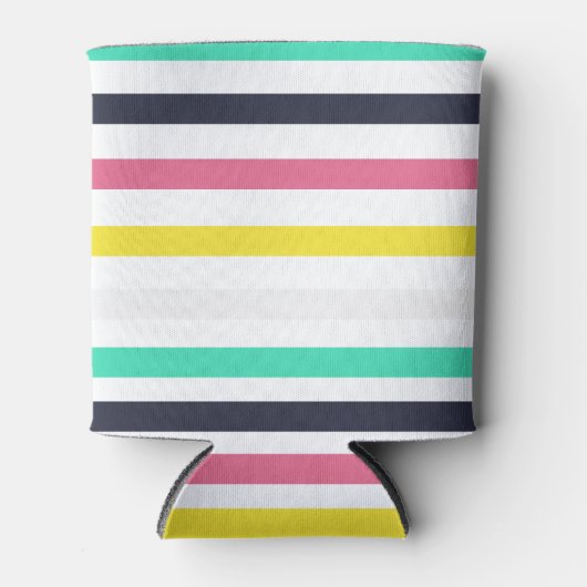 Gekleurde horizontale strepen blikjeskoeler (Voorkant)