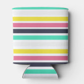 Gekleurde horizontale strepen blikjeskoeler (Achterkant)