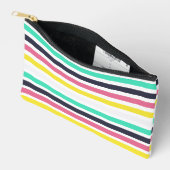Gekleurde horizontale strepen etui (Open)