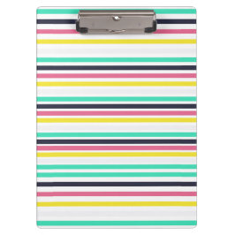 Gekleurde horizontale strepen klembord