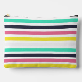 Gekleurde horizontale strepen / Naai grote accesso Etui