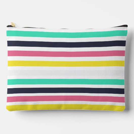 Gekleurde horizontale strepen / Naai grote accesso Etui (Voorkant)