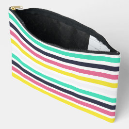 Gekleurde horizontale strepen / Naai grote accesso Etui