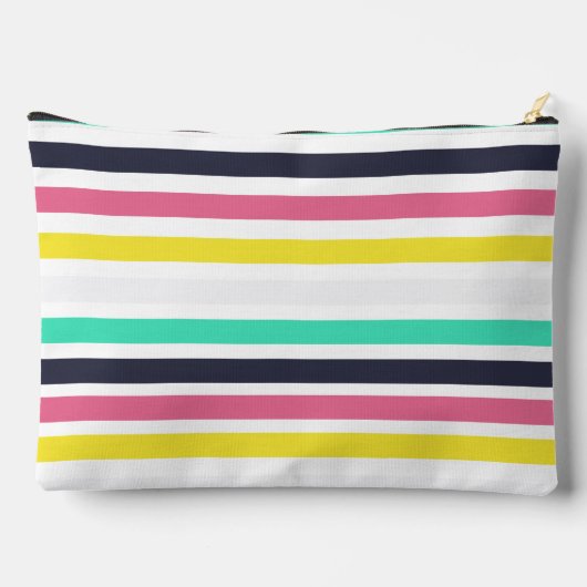 Gekleurde horizontale strepen / Naai grote accesso Etui (Achterkant)