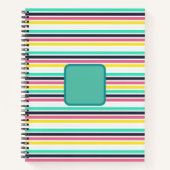 Gekleurde horizontale strepen notitieboek (Voorkant)