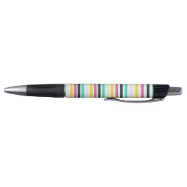 Gekleurde horizontale strepen pen