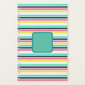 Gekleurde horizontale strepen planner (Voorkant)