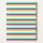 Gekleurde horizontale strepen planner (Achterkant)
