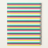 Gekleurde horizontale strepen planner (Achterkant)