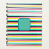 Gekleurde horizontale strepen planner (Voorkant)
