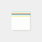 Gekleurde horizontale strepen post-it® notes (Voorkant)