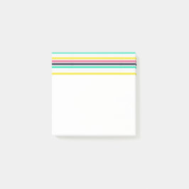 Gekleurde horizontale strepen post-it® notes