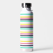 Gekleurde horizontale strepen waterfles (Links)