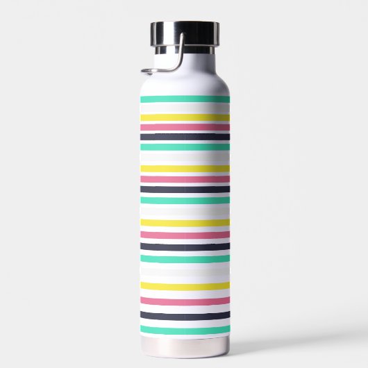 Gekleurde horizontale strepen waterfles (Rechts)