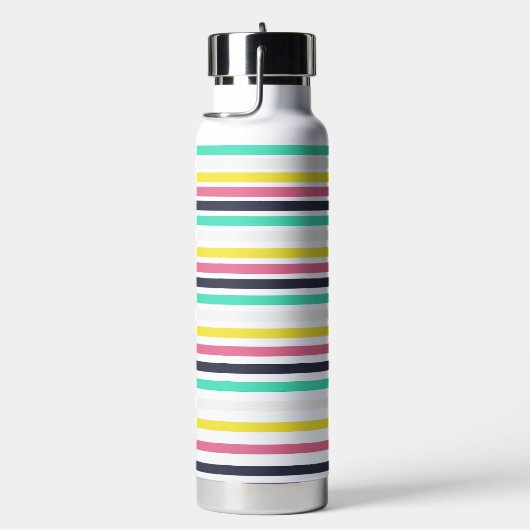 Gekleurde horizontale strepen waterfles (Rechts)