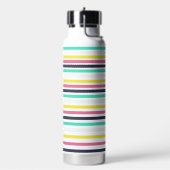 Gekleurde horizontale strepen waterfles (Links)