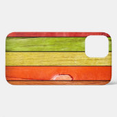 gekleurde houten textuur, 3D illustratie3d, abstra Case-Mate iPhone Case (Achterkant (horizontaal))