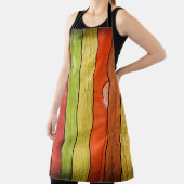 gekleurde houten textuur, 3D illustratie3d, abstra Schort (Insitu)