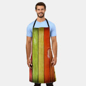 gekleurde houten textuur, 3D illustratie3d, abstra Schort (Gedragen)