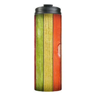 gekleurde houten textuur, 3D illustratie3d, abstra Thermosbeker