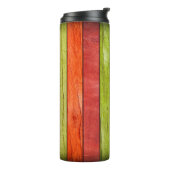 gekleurde houten textuur, 3D illustratie3d, abstra Thermosbeker (Gedraaid links)