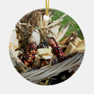 Gekleurde Indiase maïs herfst Natuur Ornament