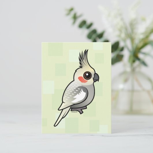 Gekleurde katiel briefkaart (Staand voorkant)