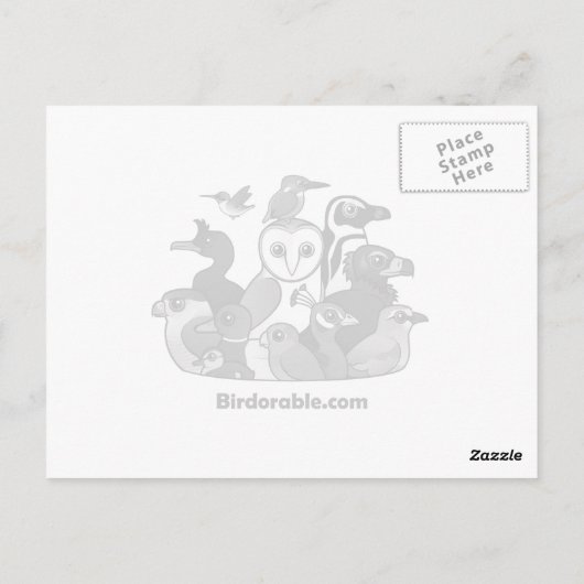 Gekleurde katiel briefkaart (Achterkant)