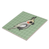 Gekleurde katiel tegeltje (Zijkant)