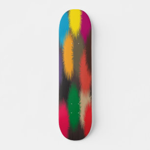 Gekleurde katoenbakken persoonlijk skateboard