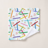 Gekleurde Kinder potloden Bad Handdoek (Wasdoekje)