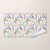 Gekleurde Kinder potloden Bad Handdoek (Handdoek)