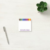 Gekleurde kleurpotloden post-it® notes (Kantoor)