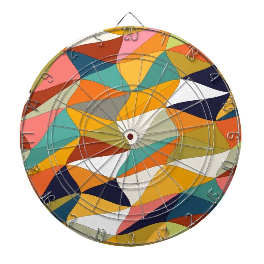 gekleurde kluwen dartbord (Voorkant)