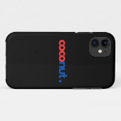 Gekleurde kokosnoot typografie kunst Case-Mate iPhone case (Achterkant (horizontaal))