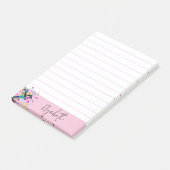 Gekleurde kolibrie gepersonaliseerd post-it® notes (Schuin)