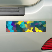 Gekleurde kristallen bumpersticker (Op auto)