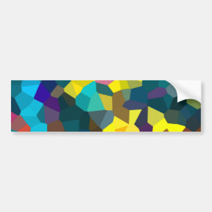 Gekleurde kristallen bumpersticker
