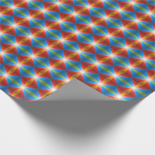 Gekleurde kubus cadeaupapier (Hoek)