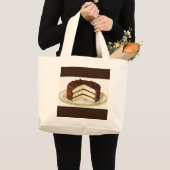 gekleurde laagcoating voor chocolade grote tote bag (Voorkant (product))