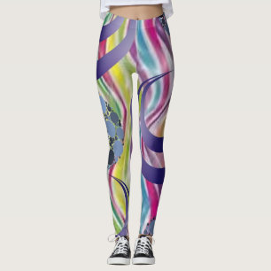 gekleurde lange leggings