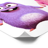 Gekleurde lemmetjes en grizzy tabodi kinder poster (Hoek)