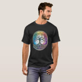 gekleurde levensboom Odin Northman Valhalla Norse T-shirt (Voorkant volledig)