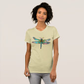Gekleurde Libel van Gebrandschilderd Glas T-shirt (Voorkant volledig)